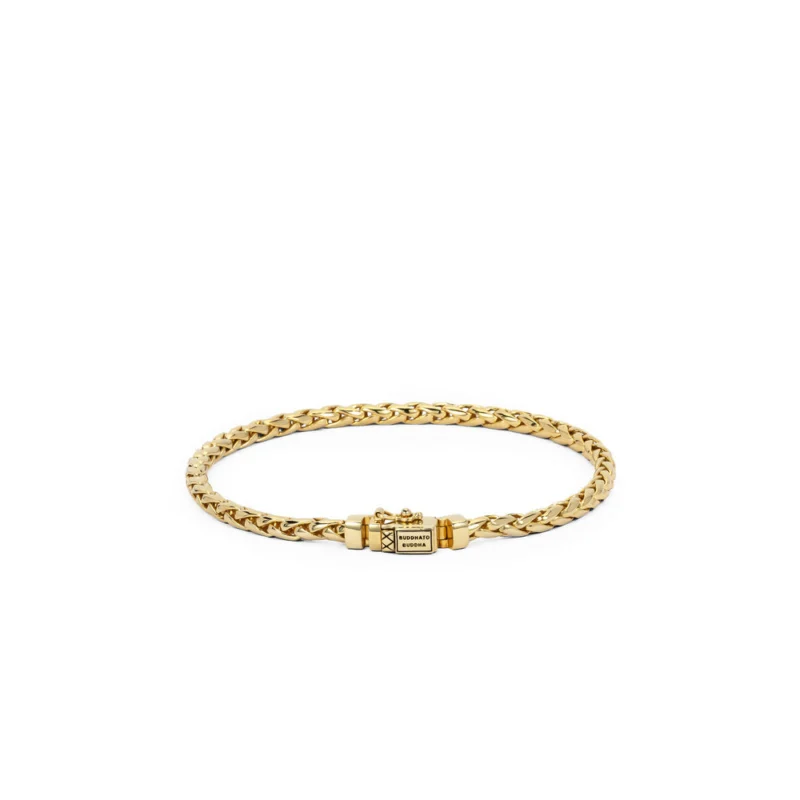 Buddha to Buddha Herrenarmband George Mini Gold Vermeil
