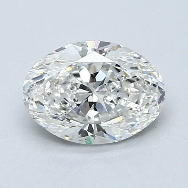 1 Carat Oval - Natural Diamond - 1.21 - F - SI2 - VG - EX - EX - Diamonds By Rothschild