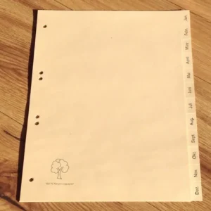 Register Jan-Dez A4 Tauenpapier 12-teilig - Polly Paper