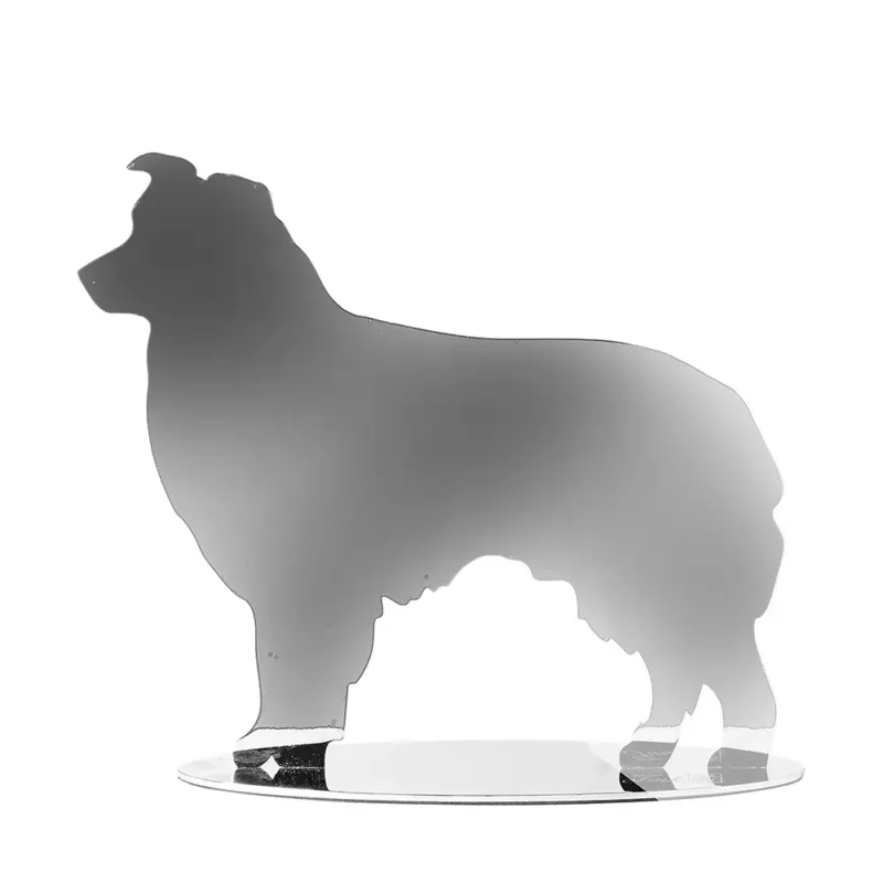 Dekofigur – Polierter Edelstahl, Markante Hundeform, Flache Silhouette - Hunter | Fink Living