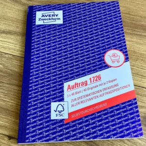 Auftragsbuch AveryZweckform 1726 sd