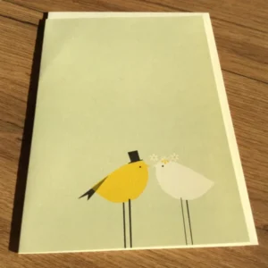 Grußkarte Vogelhochzeit (pleased to meet) - Polly Paper - Umweltfreundliche Schreibwaren