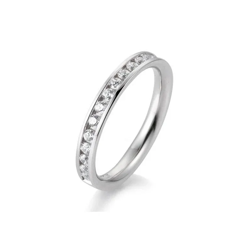 Breuning 18 Karat Gold Memoire Ring mit 17 Diamanten 0.51 ct. - 41/05660