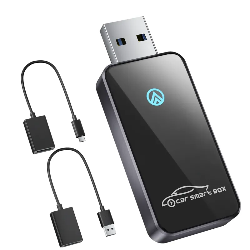 Salcar Kabelloser Android Auto Adapter – 2025 Upgrade, Wireless USB Dongle mit Dualband WiFi für stabile & unterbrechungsfreie Verbindung, kompatibel mit Android 11+ Salcar