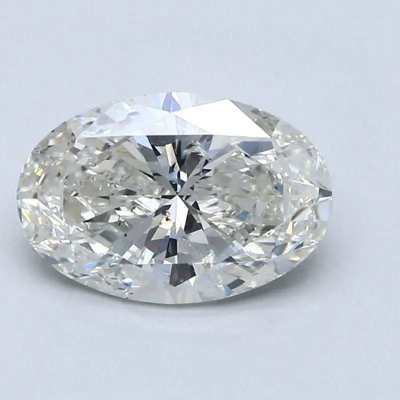 2 Carat Oval - Natural Diamond - 2.01 - H - SI2 - EX - VG - Diamonds By Rothschild