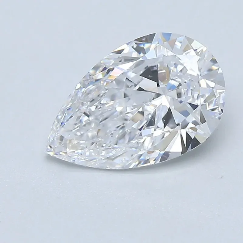 2 Carat Pear - Natural Diamond - 2.01 - D - SI1 - VG - EX - EX - Diamonds By Rothschild