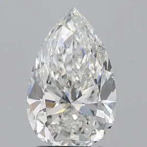 2 Carat Pear - Natural Diamond - 2.01 - F - SI1 - VG - EX - EX - Diamonds By Rothschild