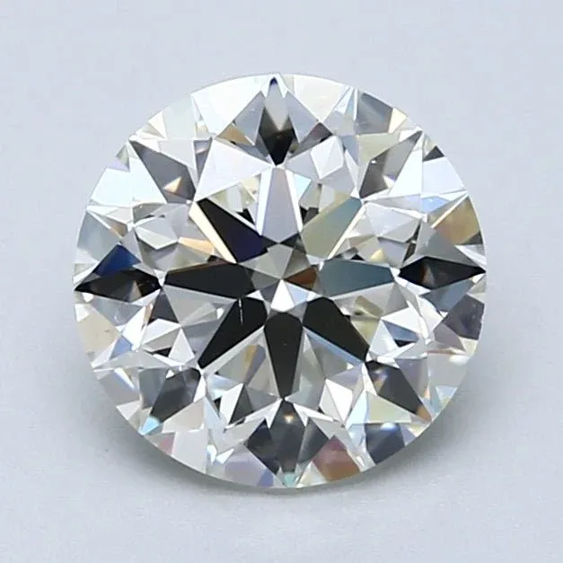 2 Carat Round - Natural Diamond - 2 - J - VS2 - VG - EX - EX - Diamonds By Rothschild