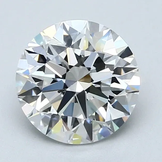2 Carat Round - Natural Diamond - 2.2 - D - VS1 - EX - EX - EX - Diamonds By Rothschild