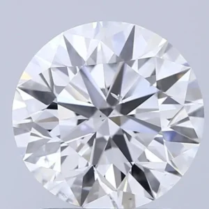 2 Carat Round - Natural Diamond - 2.37 - D - SI1 - EX - EX - EX - Diamonds By Rothschild