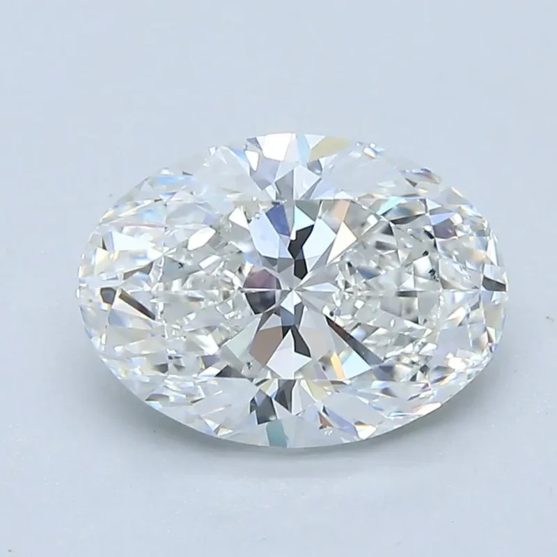 2.5 Carat Oval - Natural Diamond - 2.5 - E - SI1 - EX - VG - Diamonds By Rothschild