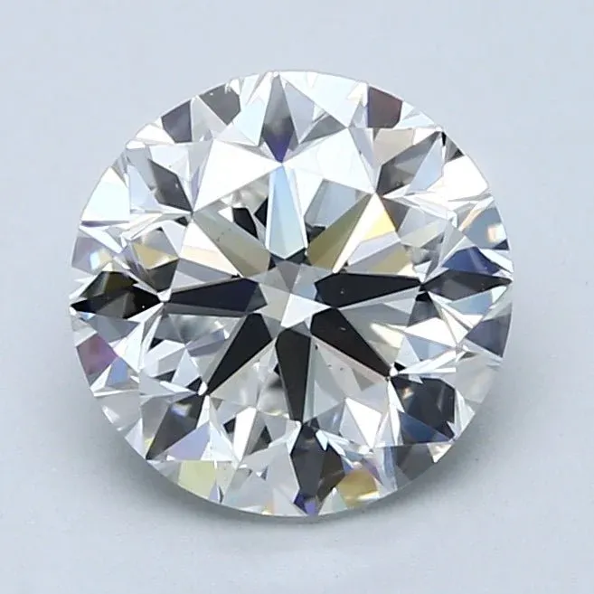 2.5 Carat Round - Natural Diamond - 2.5 - I - VS2 - EX - EX - EX - Diamonds By Rothschild