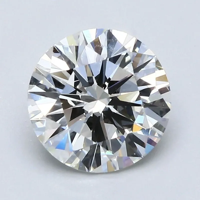 2.5 Carat Round - Natural Diamond - 2.52 - H - Very Slightly Included - VG - VG - G - Diamonds By Rothschild