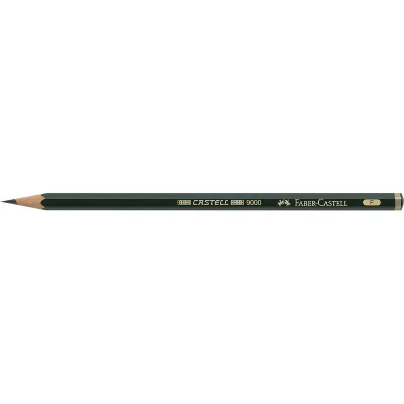 FABER-CASTELL 9000 Bleistift F grün, 1 St.