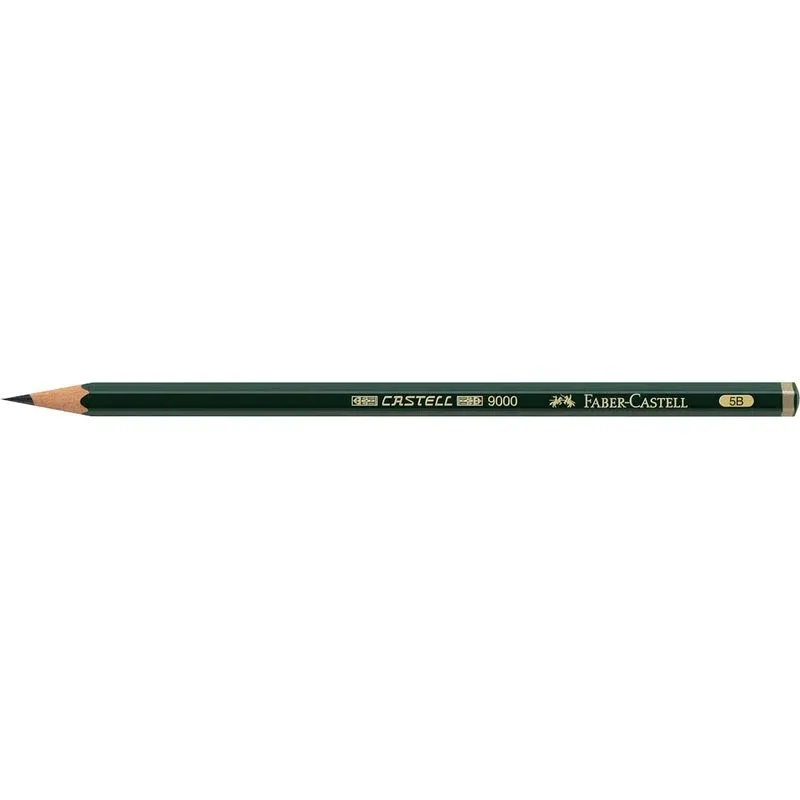 FABER-CASTELL 9000 Bleistift 5B grün, 1 St.