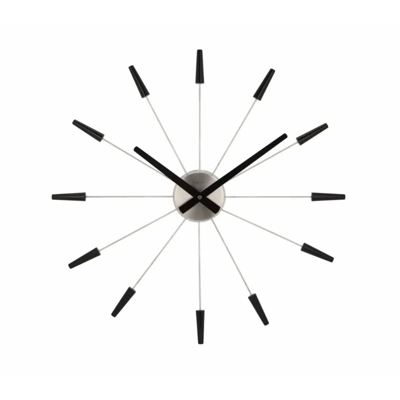 Wanduhr – Edelstahlstifte, Freies Design, Stilles Werk - Plug Inn | NeXtime