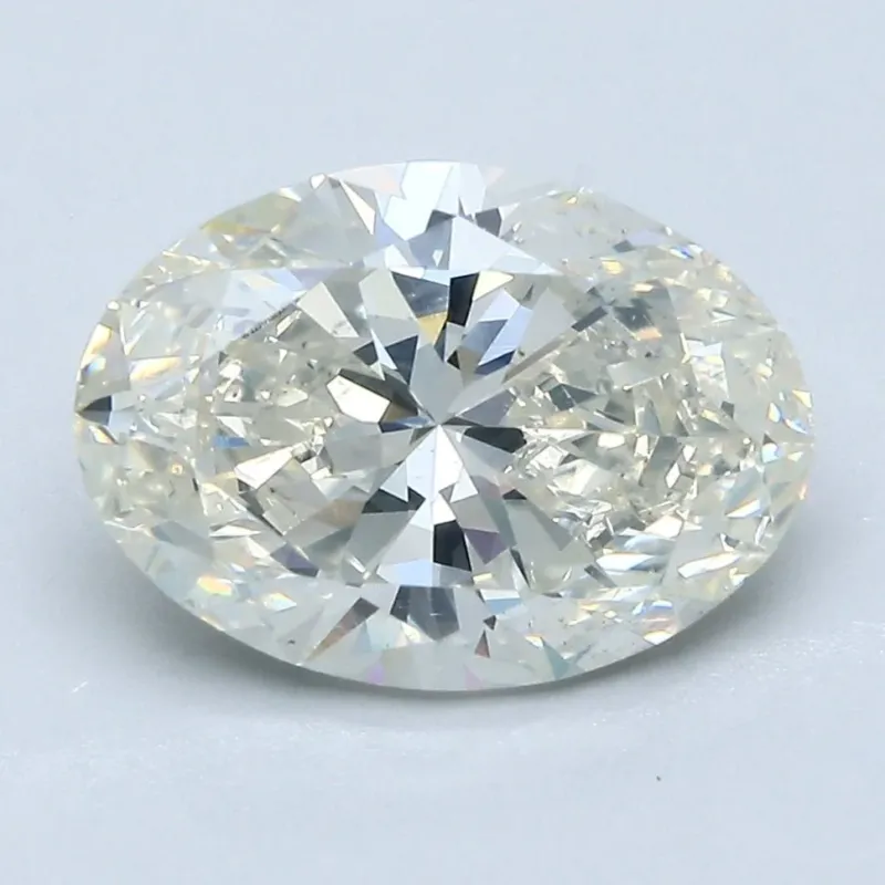 3 Carat Oval - Natural Diamond - 3.01 - J - SI2 - VG - EX - EX - Diamonds By Rothschild