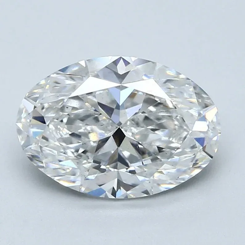 3 Carat Oval - Natural Diamond - 3.03 - D - SI1 - VG - EX - EX - Diamonds By Rothschild