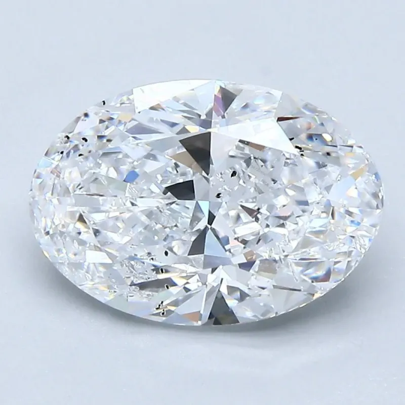 3 Carat Oval - Natural Diamond - 3.08 - D - SI2 - VG - VG - VG - Diamonds By Rothschild