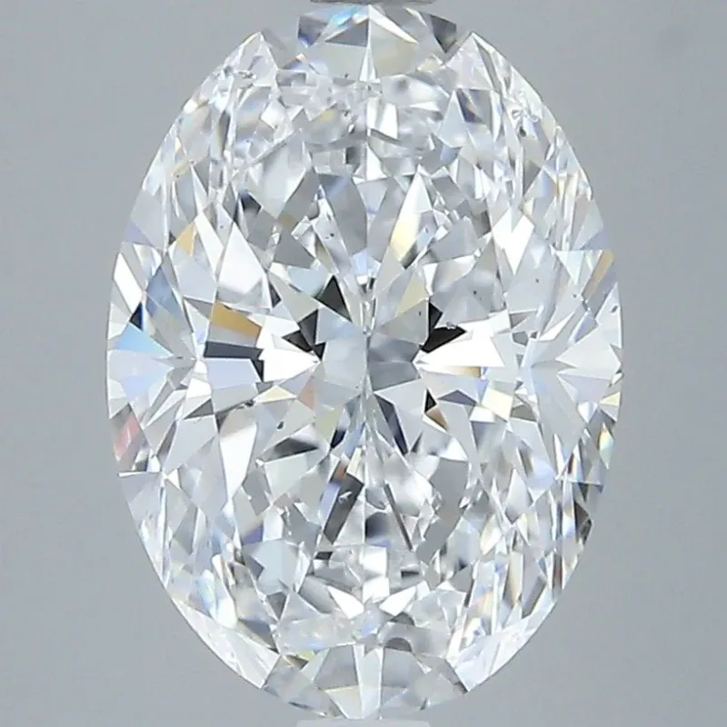 3 Carat Oval - Natural Diamond - 3.3 - D - SI1 - VG - EX - EX - Diamonds By Rothschild