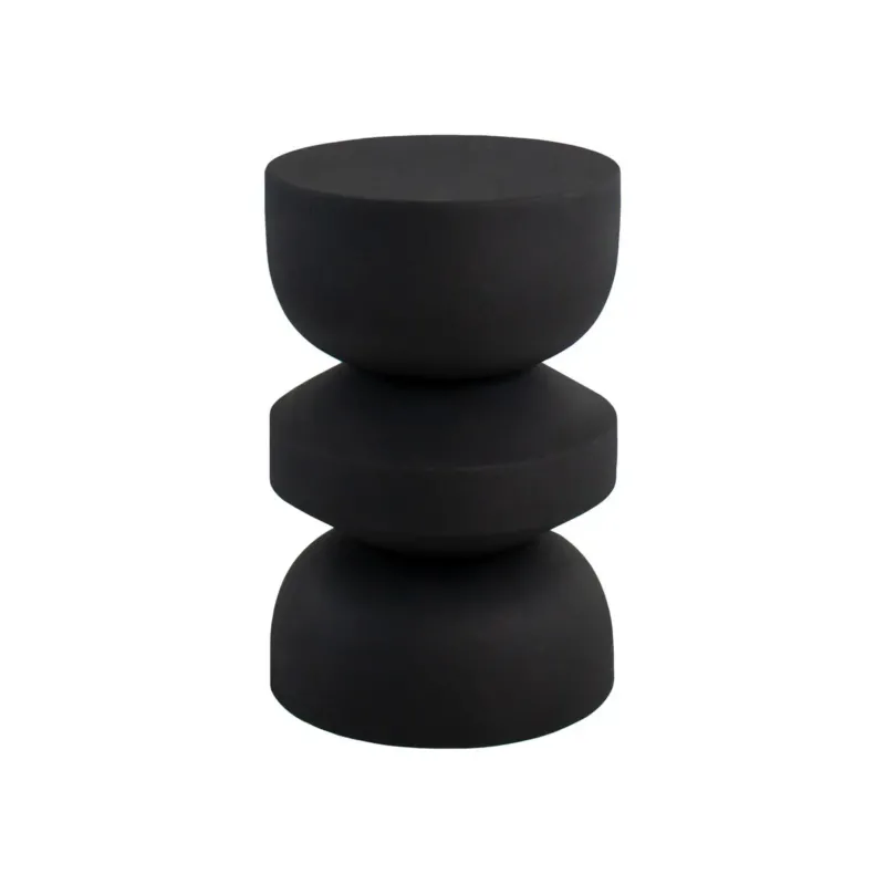 Beistelltisch – Metall Material, Einzigartiges Design, Schwarze Farbe - Jon | Kick Collection