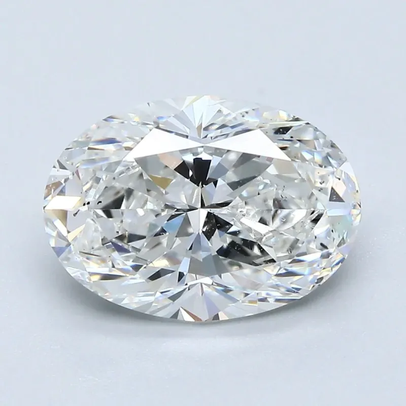 3.5 Carat Oval - Natural Diamond - 3.5 - F - SI1 - VG - EX - EX - Diamonds By Rothschild