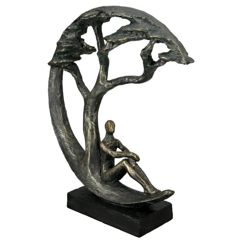 Skulptur – Antikes Finish, Bronzefarbene Oberfläche, Paarmotiv, 32 cm - Daydreamer | Gilde
