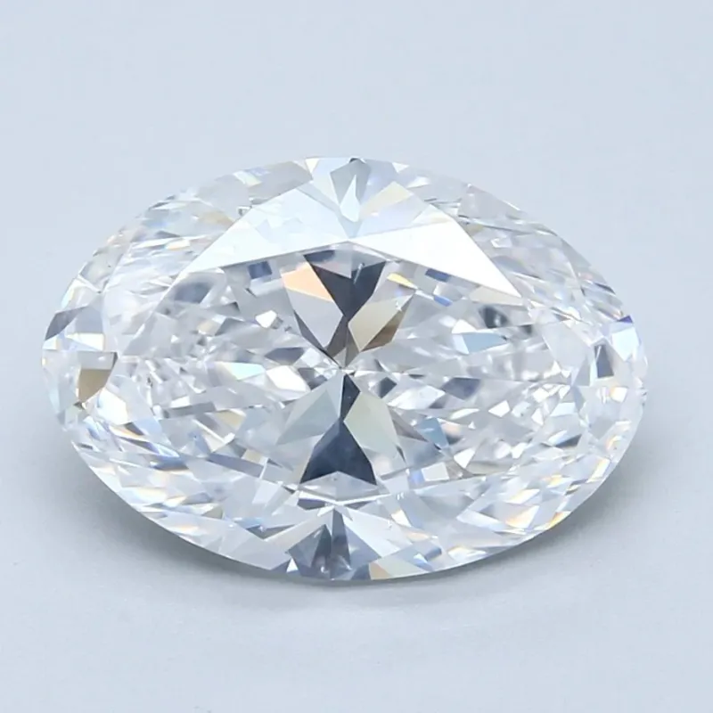 5 Carat Oval - Natural Diamond - 5.01 - D - SI2 - VG - EX - VG - Diamonds By Rothschild