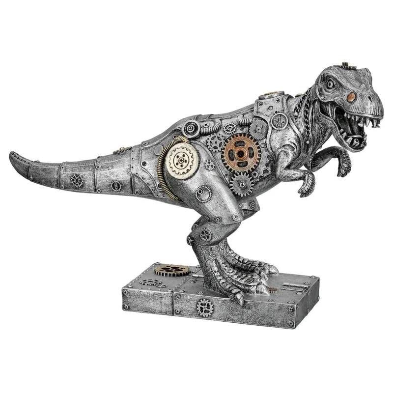 Skulptur – Metallische Optik, Kupferakzente, Steampunk Design - Steampunk T-Rex Dinosaur | Gilde