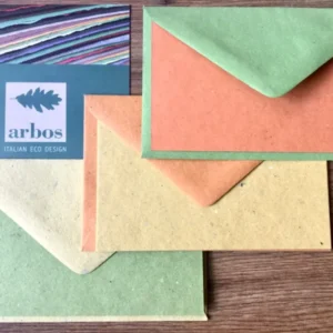 Karte+Kuvert 8x13cm arbos eco - Polly Paper - Umweltfreundliche Schreibwaren