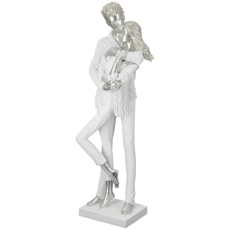 Skulptur – Paar Motiv, Metallische Optik, Ausdrucksstarke Form - Gemeinsam | Gilde