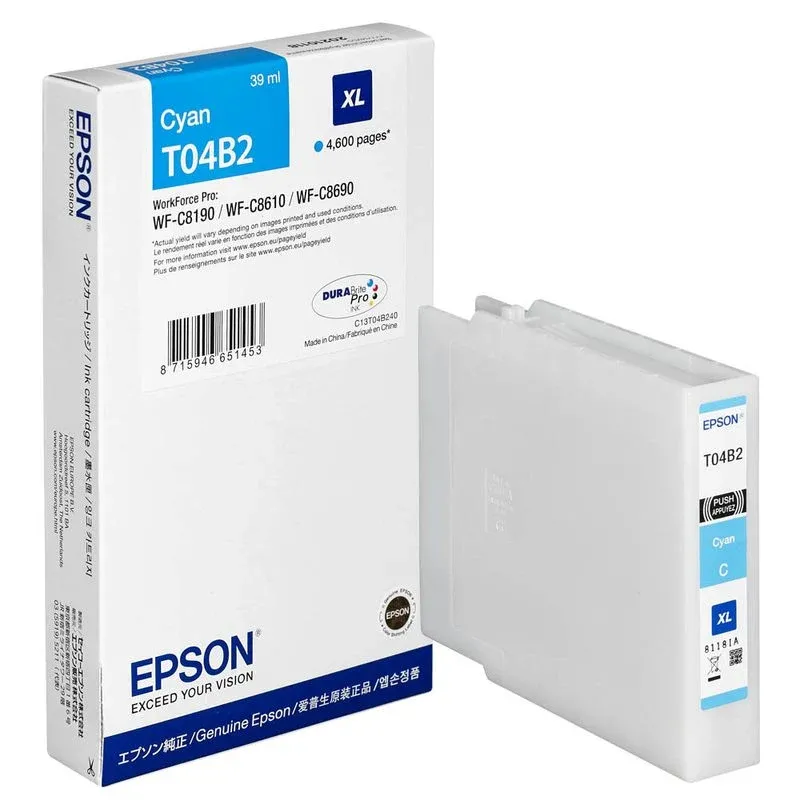 EPSON T04B2XL cyan Druckerpatrone