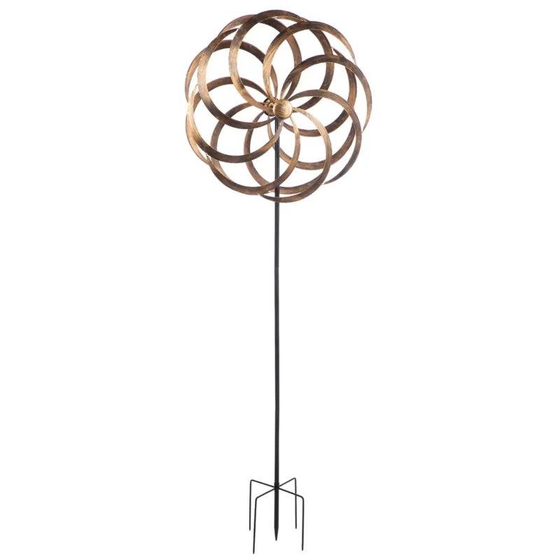 Windrad – Metall Design, Antik Finish, 161cm Höhe - Spiral | Gilde