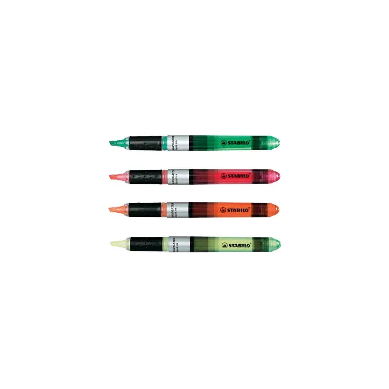 STABILO NAVIGATOR Textmarker farbsortiert, 4 St.