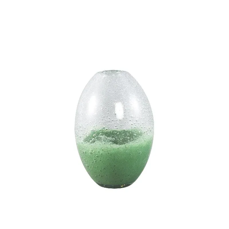 Vase – Bauchige Form, Glas Material, Grün, Hoch– Enrikas | PTMD