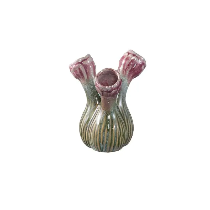 Vase – Blumenform Design, Keramik Material, Flieder Farbe, S – Annmarie | PTMD