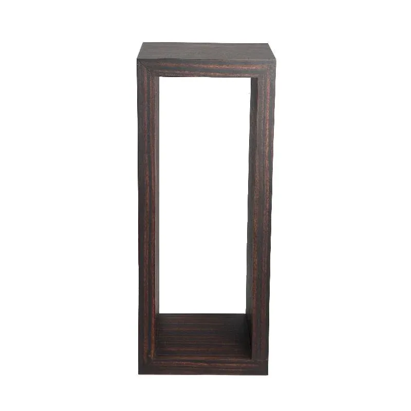 Säule – Holzfurnier, Offenes Design, Rechteckige Form, Braun – Tiess | PTMD