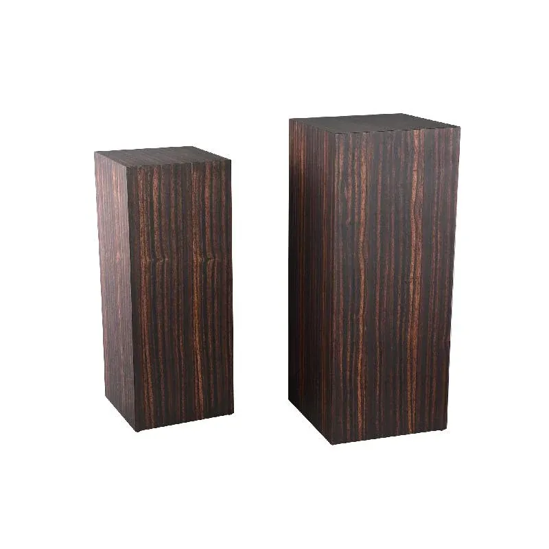 Säule – Holzfurnier, Rechteckige Form, Stabiles Design, Braun – Tiess | PTMD