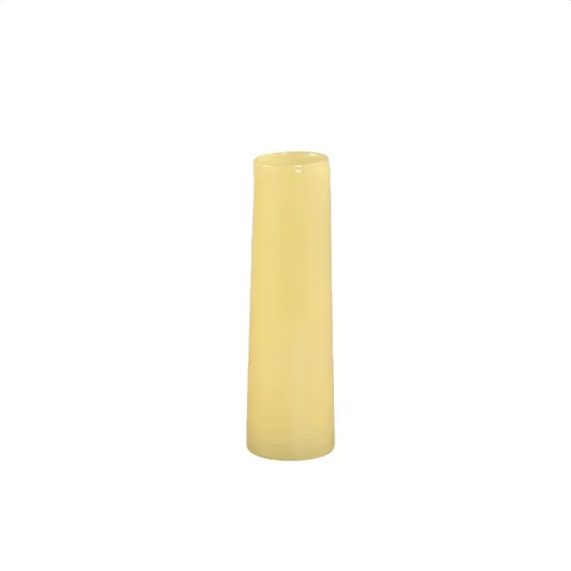 Vase – Runde Form, Glas Material, Gelb, S – Saelah | PTMD