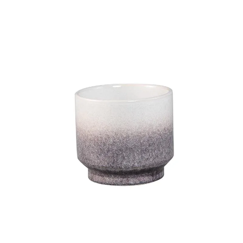 Topf – Hellbraune Farbe, Ombre-Oberfläche, Auf Fuß, Steinzeugkeramik, XS – Kyer | PTMD