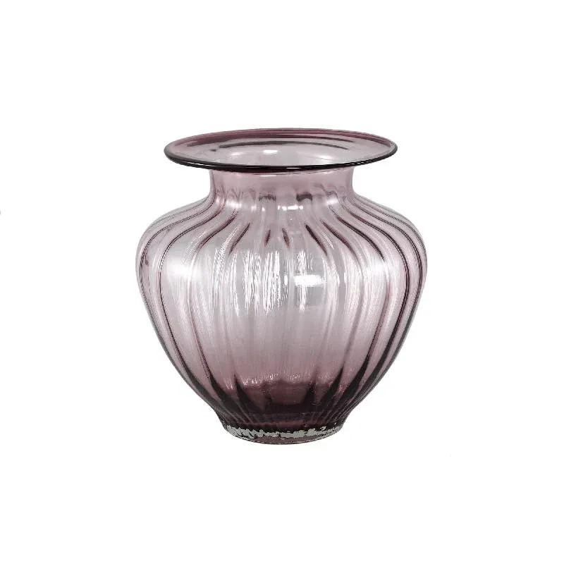 Vase – Rosa Farbton, Glas Material, Rundes Design – Marlisha | PTMD