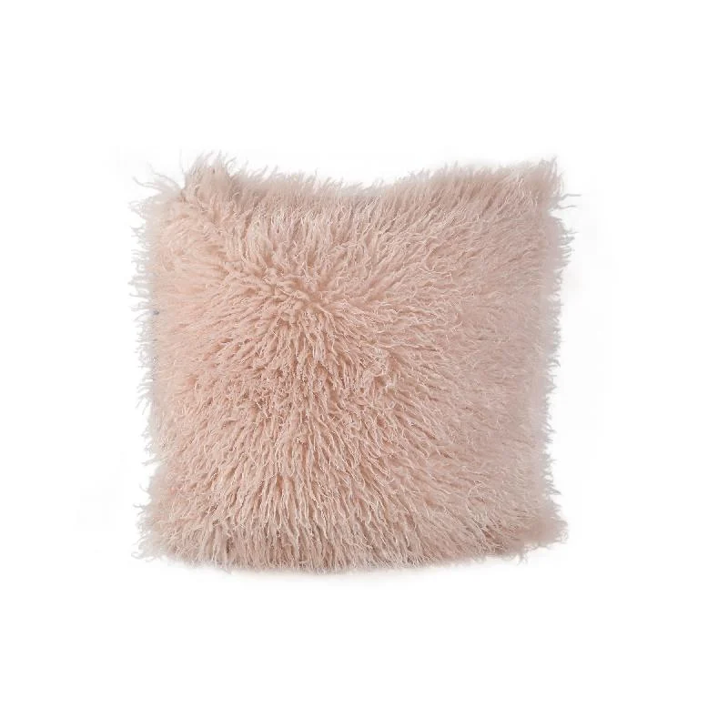 Kissen – Kunstfell, Weiche Haptik, Rechteckige Form, Beige, S – Rexx | PTMD