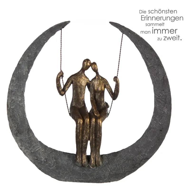 Skulptur – Matte Oberfläche, Strukturierte Form, Romantisches Motiv - Swing | Gilde