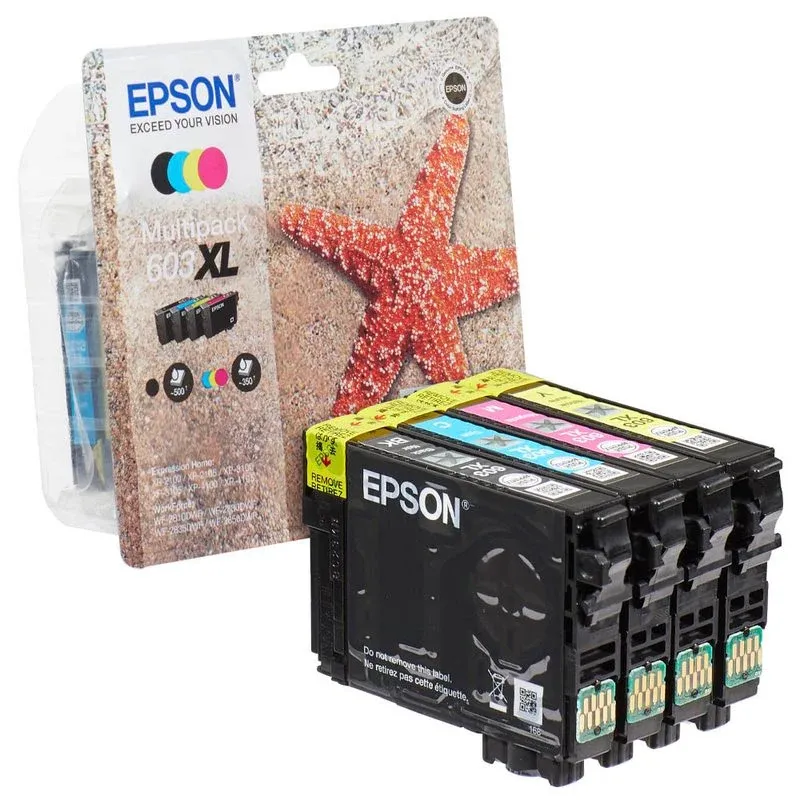 EPSON 603XL/T03A64 schwarz, cyan, magenta, gelb Druckerpatronen, 4er-Set