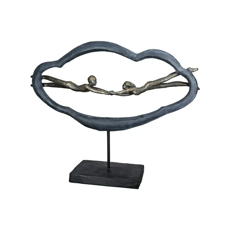 Skulptur – Kunstharz Design, Romantisches Paar, Bronze Optik - Love is in the Air | Gilde