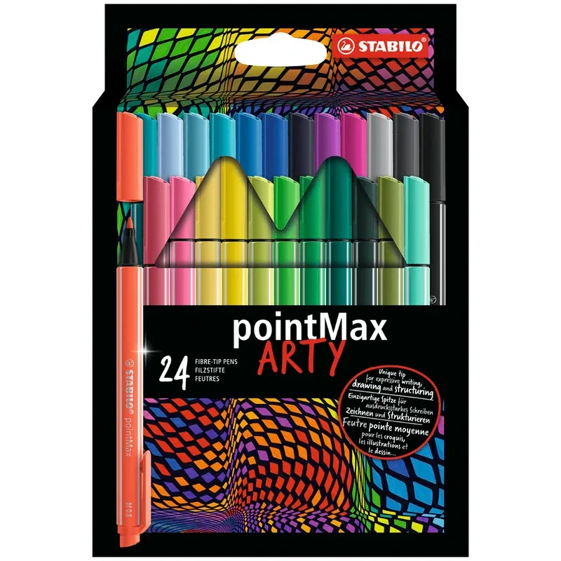 STABILO pointMax ARTY Filzstifte farbsortiert, 24 St.