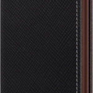 Secrid Slimwallet Saffiano Brown mit Gravur - SSa-Brown