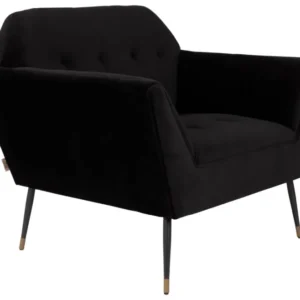 Lounge Sessel KATE BLACK Samt von DUTCHBONE