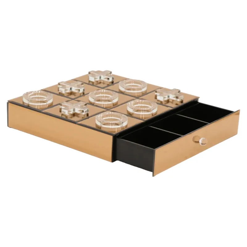 Richmond Dekoratives Spiel Victoria braun aus MDF, Spiegel & Glas