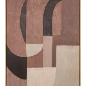 Wandkunst Tatu Braun – dekoratives Wandbild aus Leinwand, 120x90 cm
